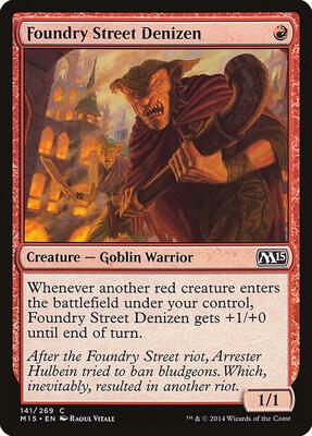 Foundry Street Denizen card from Magic 2015 (M15)