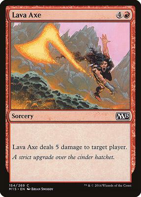 Lava Axe card from Magic 2015 (M15)