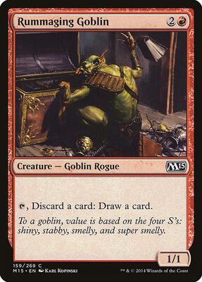 Rummaging Goblin card from Magic 2015 (M15)