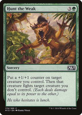 Hunt the Weak card from Magic 2015 (M15)