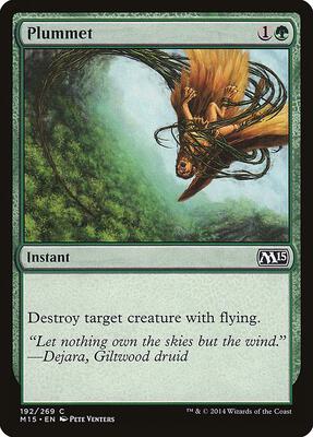Plummet card from Magic 2015 (M15)