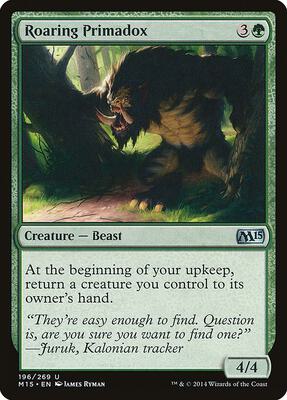 Roaring Primadox card from Magic 2015 (M15)