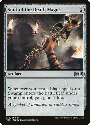 Staff of the Death Magus card from Magic 2015 (M15)