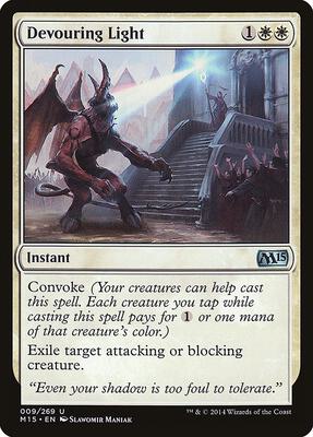 Devouring Light card from Magic 2015 (M15)