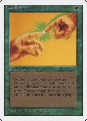 Instill Energy card from Unlimited Edition