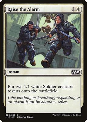 Raise the Alarm card from Magic 2015 (M15)
