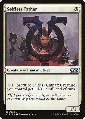 Selfless Cathar card from Magic 2015 (M15)