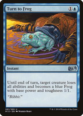 Turn to Frog card from Magic 2015 (M15)