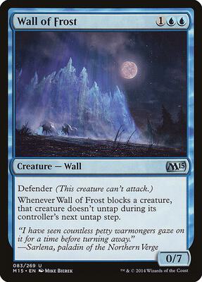Wall of Frost card from Magic 2015 (M15)