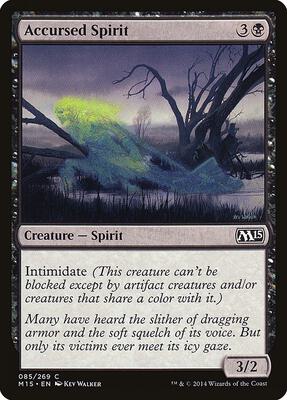 Accursed Spirit card from Magic 2015 (M15)