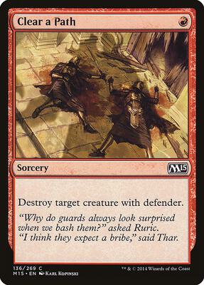 Clear a Path card from Magic 2015 (M15)