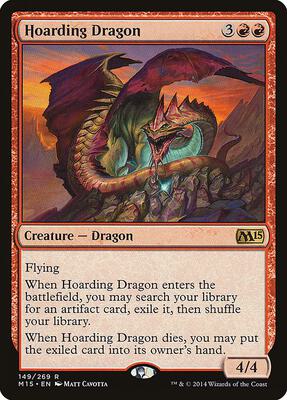 Hoarding Dragon card from Magic 2015 (M15)