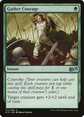Gather Courage card from Magic 2015 (M15)