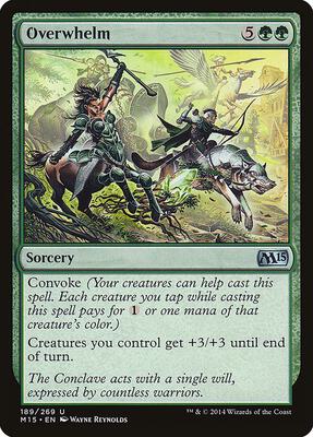 Overwhelm card from Magic 2015 (M15)