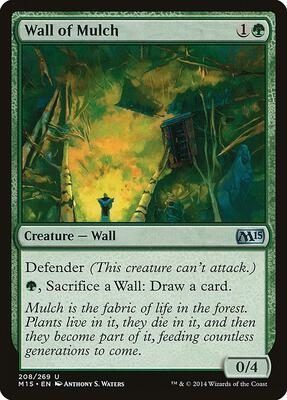 Wall of Mulch card from Magic 2015 (M15)