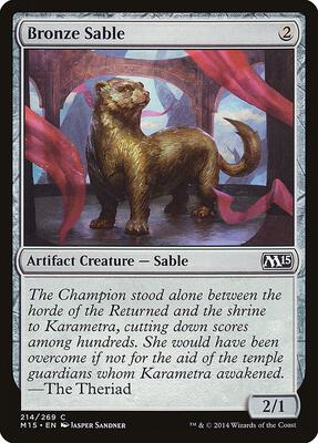 Bronze Sable card from Magic 2015 (M15)
