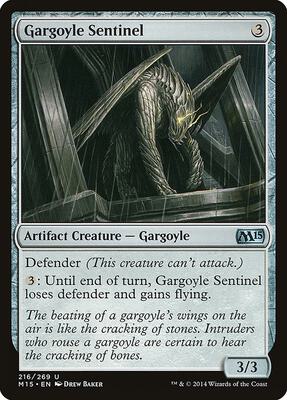 Gargoyle Sentinel card from Magic 2015 (M15)