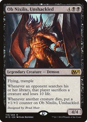 Ob Nixilis, Unshackled card from Magic 2015 (M15)