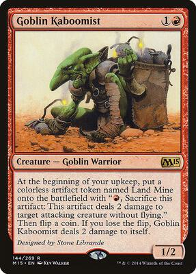 Goblin Kaboomist card from Magic 2015 (M15)