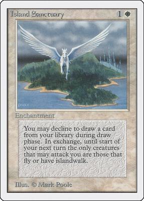 Island Sanctuary card from Unlimited Edition
