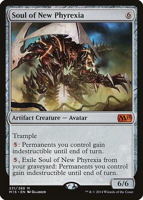 Soul of New Phyrexia card from Magic 2015 (M15)