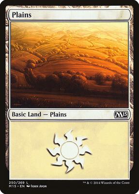 Plains (250) card from Magic 2015 (M15)