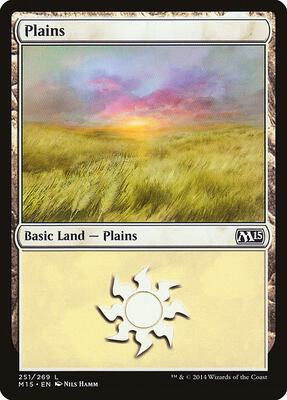 Plains (251) card from Magic 2015 (M15)