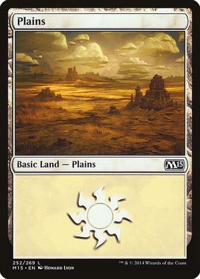 Plains (252) card from Magic 2015 (M15)