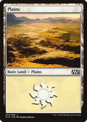 Plains (253) card from Magic 2015 (M15)