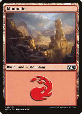 Mountain (262) card from Magic 2015 (M15)