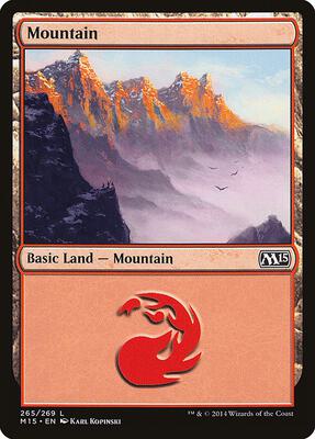 Mountain (265) card from Magic 2015 (M15)