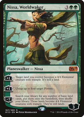 Nissa, Worldwaker card from Magic 2015 (M15)