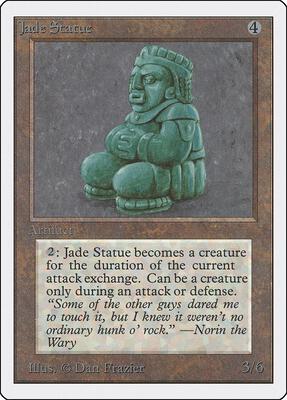 Jade Statue card from Unlimited Edition