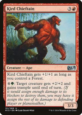 Kird Chieftain card from Magic 2015 (M15)