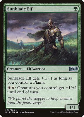 Sunblade Elf card from Magic 2015 (M15)