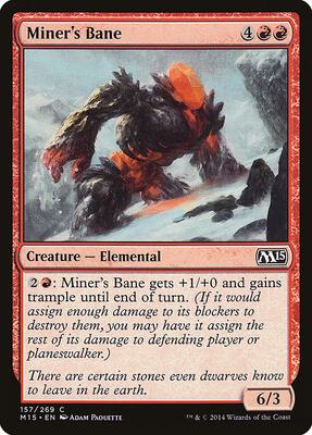 Miner's Bane card from Magic 2015 (M15)