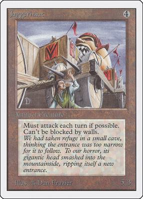 Juggernaut card from Unlimited Edition