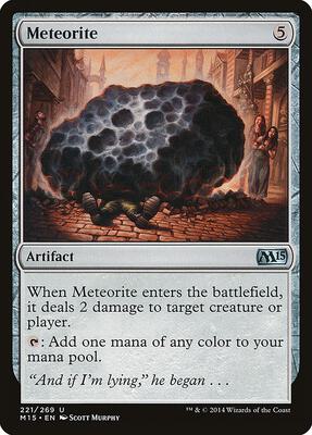 Meteorite card from Magic 2015 (M15)
