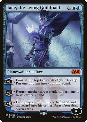 Jace, the Living Guildpact card from Magic 2015 (M15)