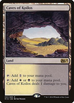 Caves of Koilos card from Magic 2015 (M15)