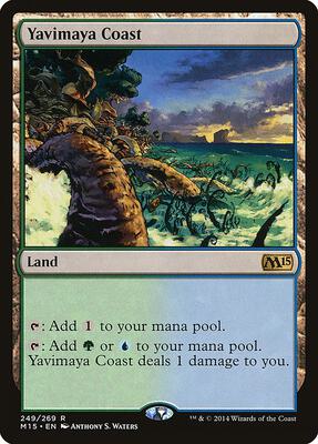 Yavimaya Coast card from Magic 2015 (M15)