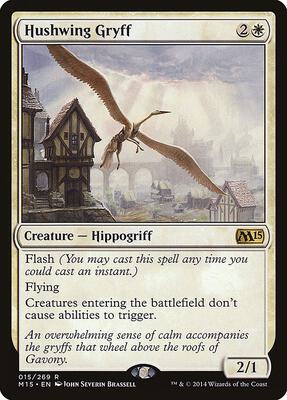 Hushwing Gryff card from Magic 2015 (M15)