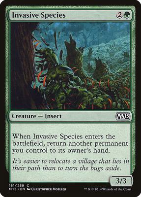 Invasive Species card from Magic 2015 (M15)