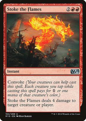 Stoke the Flames card from Magic 2015 (M15)
