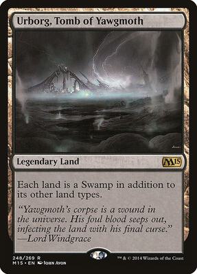 Urborg, Tomb of Yawgmoth card from Magic 2015 (M15)