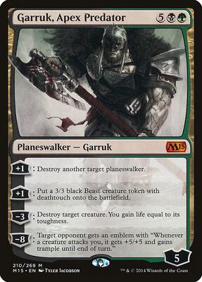 Garruk, Apex Predator card from Magic 2015 (M15)