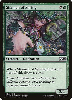Shaman of Spring card from Magic 2015 (M15)