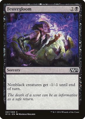 Festergloom card from Magic 2015 (M15)