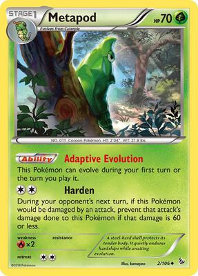Metapod card from XY - Flashfire
