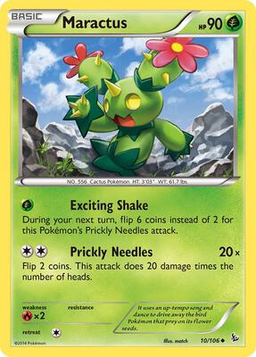 Maractus card from XY - Flashfire
